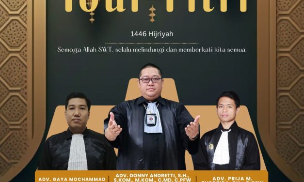 Segenap Keluarga Besar Feradi WPI KAWAN JARI – PMBI – SUBUR JAYA LAWFIRM – PT. KAWAN JARI GRUP Mengucapkan Selamat Hari Raya Idul Fitri 1446 H