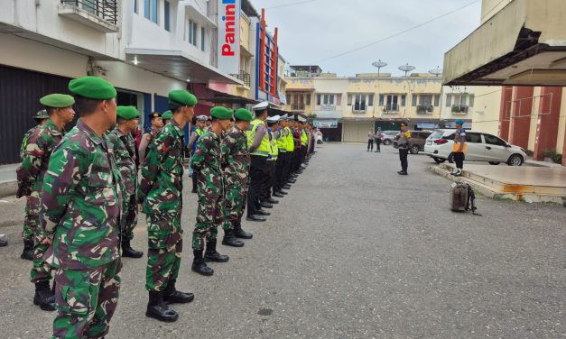 Apel Gabungan TNI-Polri Pengamanan Kegiatan Malam Takbir Idul Fitri 1446 H / 2025 M di Wilayah Hukum Polres Sarolangun