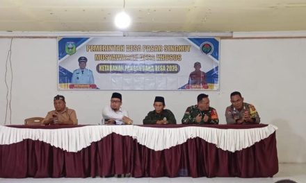 Hadiri Rapat Ketahanan Pangan di Desa Pasar Singkut