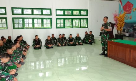 Dandim 0420/Sarko Tekankan Keselamatan dan Kedisiplinan Prajurit