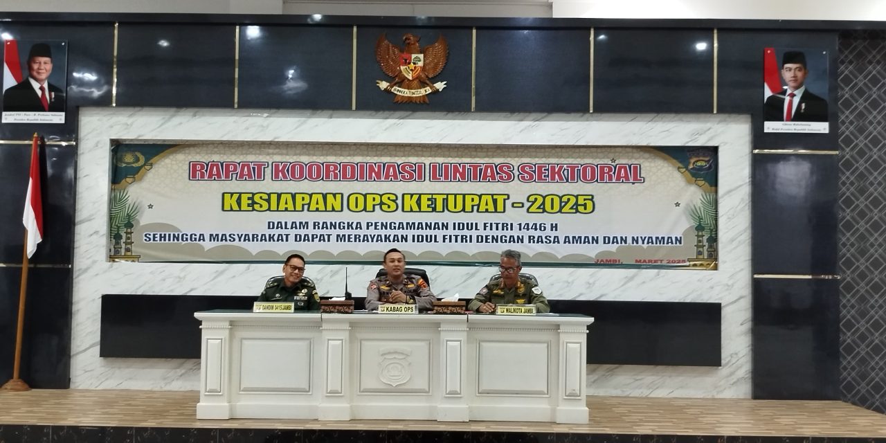 Polresta Jambi Gelar Rakor Lintas Sektoral untuk Kesiapan Operasi Ketupat 2025