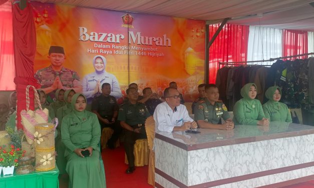 Bazar Ramadhan Kodim 0420/Sarko, Dalam Rangka Menyambut Hari Raya Idul Fitri 1446 H TH 2025, Menjadi Wujud Nyata TNI Selalu Dengan Masyarakat, Bazar Ramadhan Berlangsung Meriah