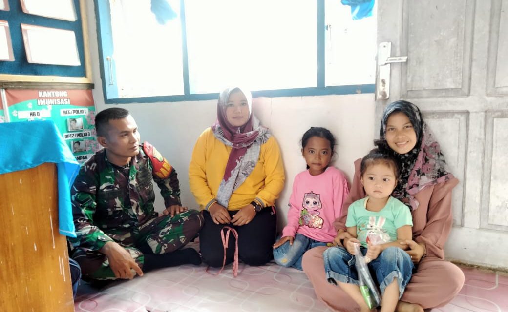 Posyandu Desa Batang Kibul Dukung Kesehatan Masyarakat, Babinsa Koramil 420-08/Tabir Berperan Aktif