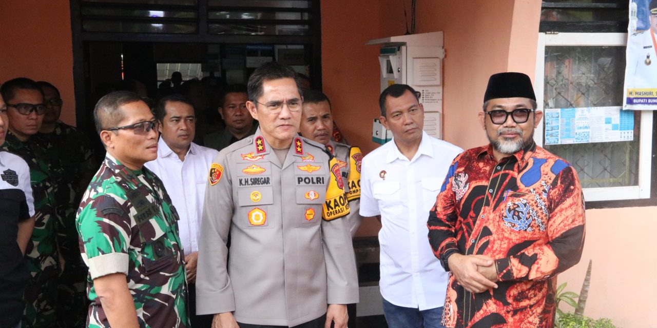 Kapolda Jambi Tinjau Langsung Rapat Pleno PSU Pilkada Bungo