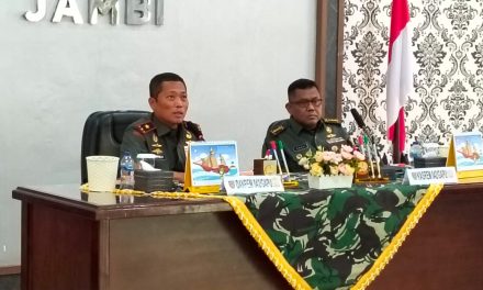 Korem 042/Gapu Gelar Rapat Koordinasi Kesiapan Pelaksanaan Program Makan Bergizi Gratis Jambi