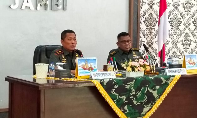 Korem 042/Gapu Gelar Rapat Koordinasi Kesiapan Pelaksanaan Program Makan Bergizi Gratis Jambi