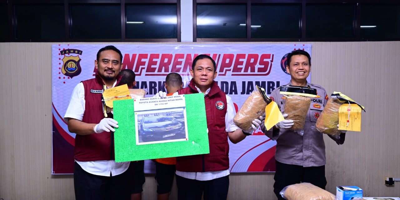 Polda Jambi Ungkap Kasus Narkoba, 11 Kg Ganja Diamankan