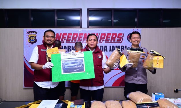 Polda Jambi Ungkap Kasus Narkoba, 11 Kg Ganja Diamankan