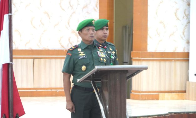 Korem 042/Gapu Gelar Laporan Korps Kenaikan Pangkat Perwira Periode 1 April 2025