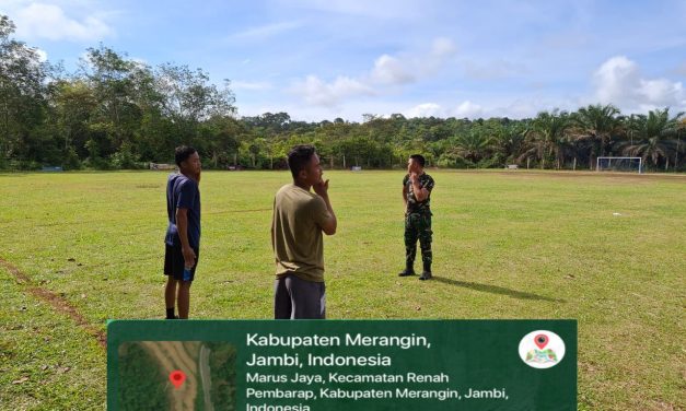 Babinsa Komsos Bersama Pemuda Diwilayah Binaan Dan Olah Raga Supaya Silaturahmi Tetap Terjaga