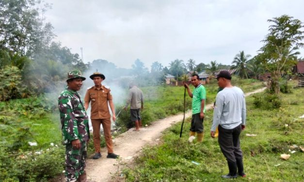 Melalui Komsos dan Gotong Royong, Babinsa Ajak Warga Untuk Pembersihan Lingkungan