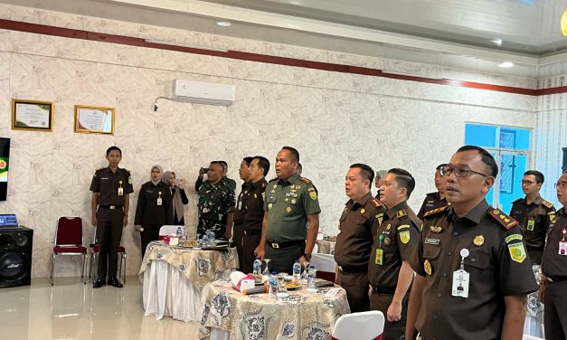 Dandim 0420/Sarko Hadiri Koordinasi Penanganan Perkara Koneksitas di Kejari Merangin