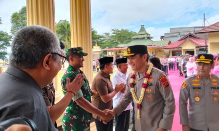 Dandim 0420/Sarko Hadiri Penyambutan Kunjungan Kerja Kapolda Jambi di Polres Merangin