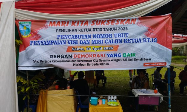 Harunsyah, S.Pd. Terpilih Sebagai Ketua RT.13 Kelurahan Kenali Besar