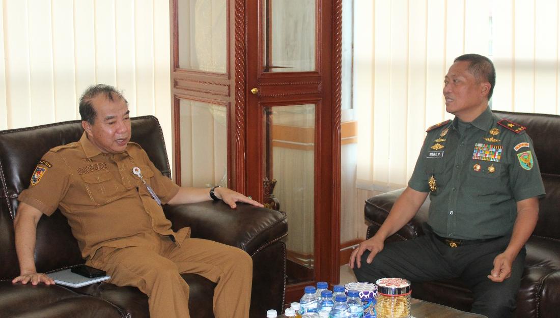 Pererat Sinergi, Danrem 042/Gapu Sambut Kepala BPSDM Provinsi Jambi
