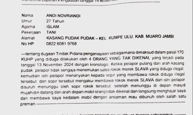 Hukum Tumpul ke Atas: Petani Dianiaya Preman, Laporan Mangkrak 5 Bulan di Polda Jambi
