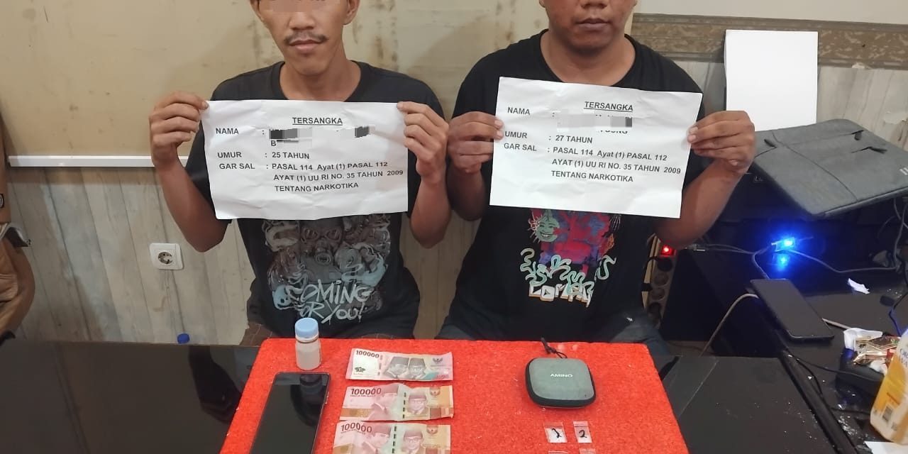 Polresta Jambi Amankan Dua Pelaku Tindak Pidana Narkotika, 16 Paket Sabu Disita