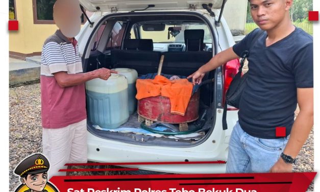 Sat Reskrim Polres Tebo Bekuk Dua Pelaku Penyalahgunaan BBM Bersubsidi du Dua Lokasi Berbeda