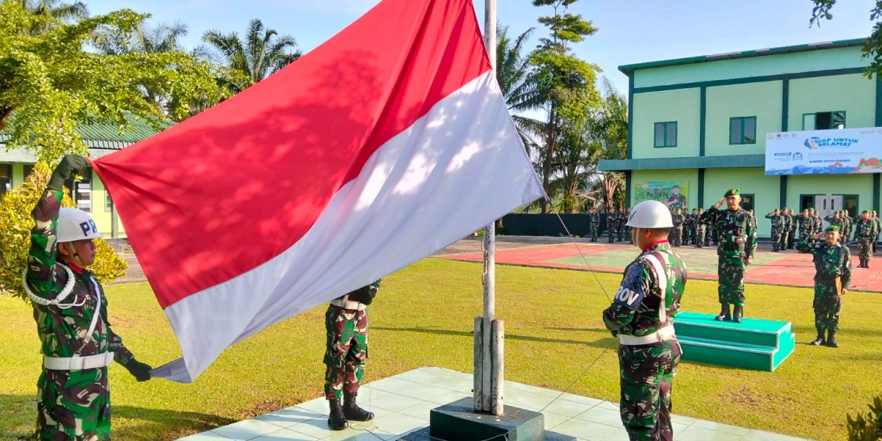 Wujud Tanggung Jawab Prajurit dan Tingkatkan Disiplin dan Loyalitas, Laksanakan Upacara Mingguan
