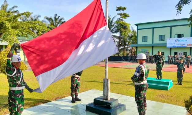 Wujud Tanggung Jawab Prajurit dan Tingkatkan Disiplin dan Loyalitas, Laksanakan Upacara Mingguan
