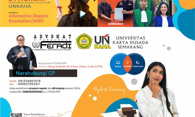 UNKAHA dan FERADI WPI Resmikan Pusat Bantuan Hukum dan Program Pendidikan Profesi untuk Mahasiswa dan Masyarakat