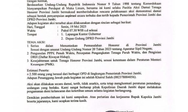 Khairul Saleh: Dugaan Intimidasi Terhadap Tenaga Honorer Jelang Aksi Damai Senin Nanti