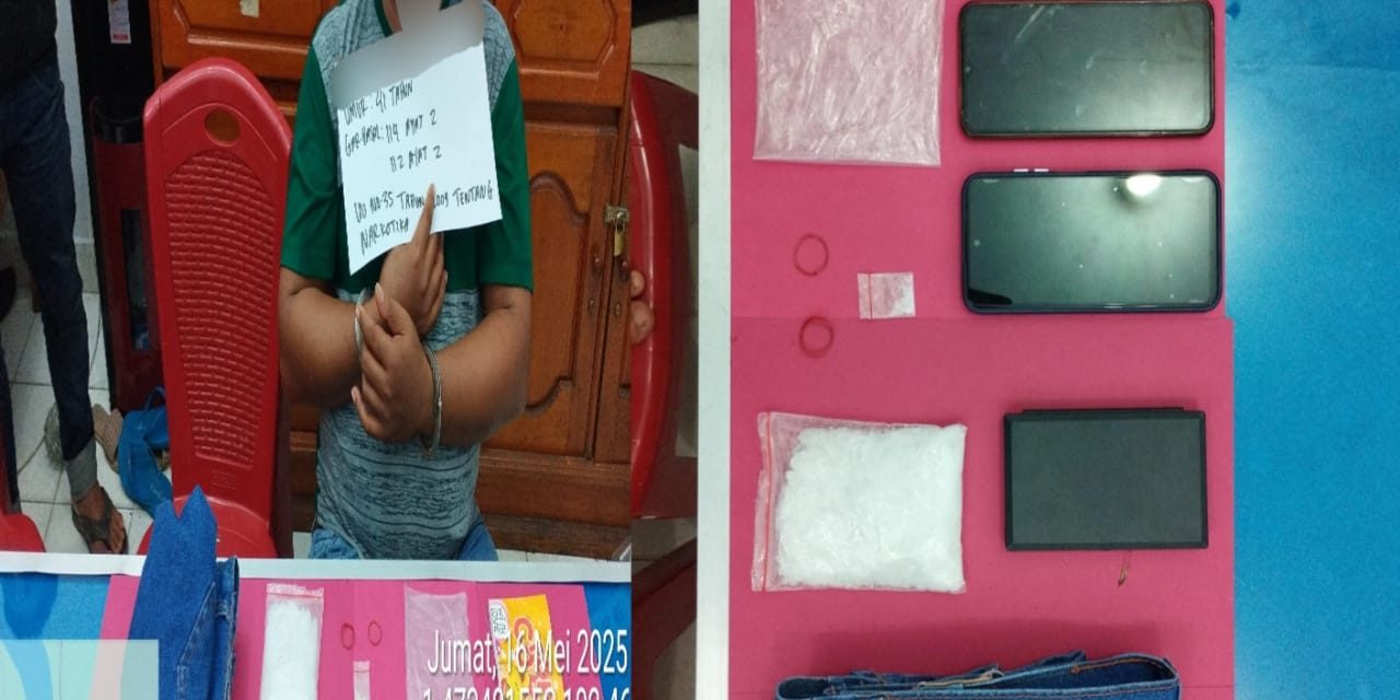 Satresnarkoba Polres Tebo Bekuk Pengedar Sabu, Sita Barang Bukti Hampir 83 Gram