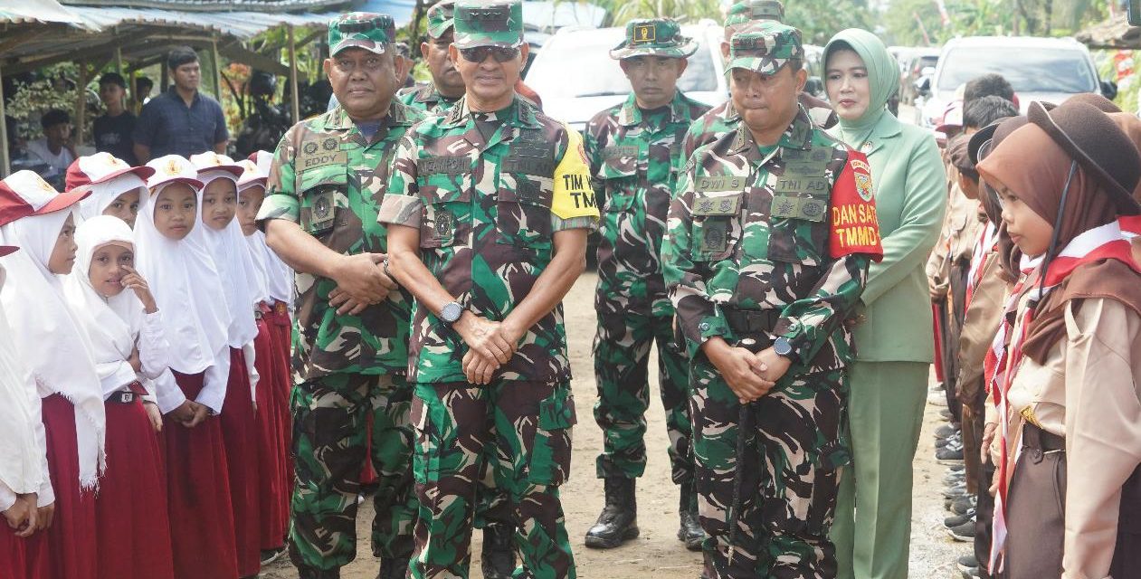 Kasrem 042/Gapu Dampingi Tim Wasev TMMD ke-124 Kodim 0419/Tanjab