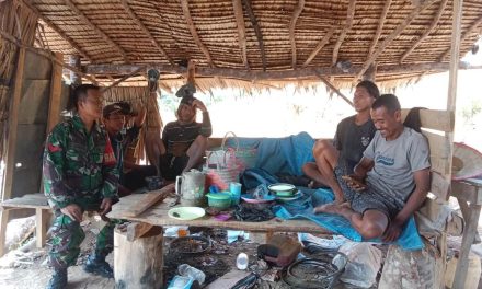 Pererat Hubungan TNI dan Rakyat, Babinsa Komsos di Desa Jernang Baru