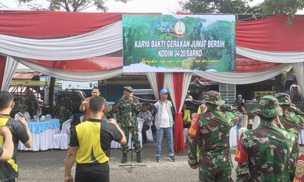 Aksi Jumat Bersih Serentak se-Provinsi Jambi, Sasaran Kabupaten Merangin di Pasar Baru Bangko