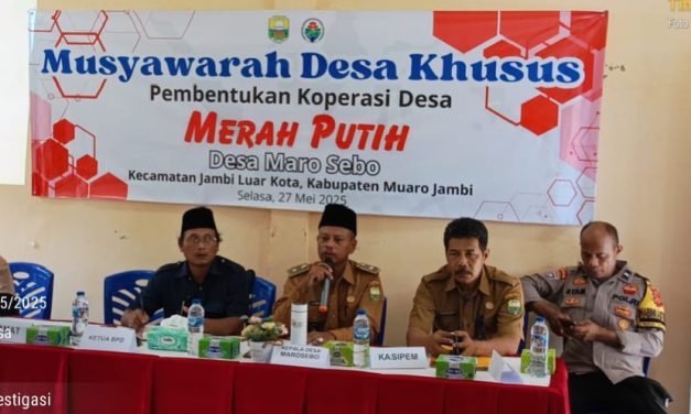Koperasi Desa Merah Putih Resmi Dibentuk di Maro Sebo, Dukung Instruksi Presiden RI Nomor 9 Tahun 2025