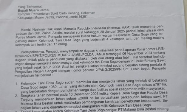 Dugaan Penyerobotan dan Izin Ganda, Ratusan Petani Sogo Tuntut Lahan Dikembalikan