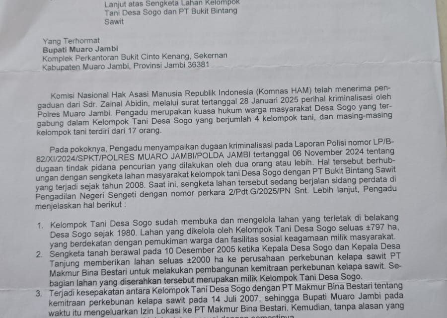 Dugaan Penyerobotan dan Izin Ganda, Ratusan Petani Sogo Tuntut Lahan Dikembalikan