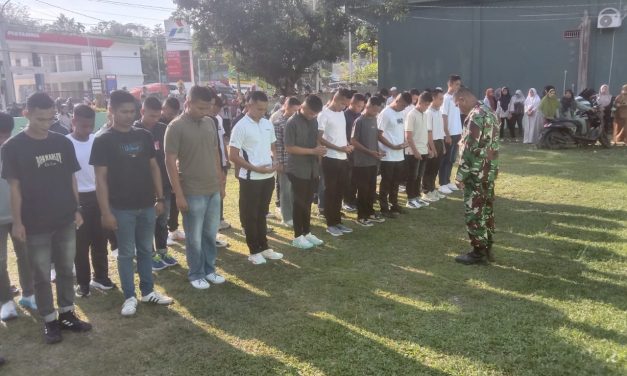Pelepasan Calon Tamtama TNI-AD Dengan Penuh Semangat Di Koramil 07/Sungai Manau