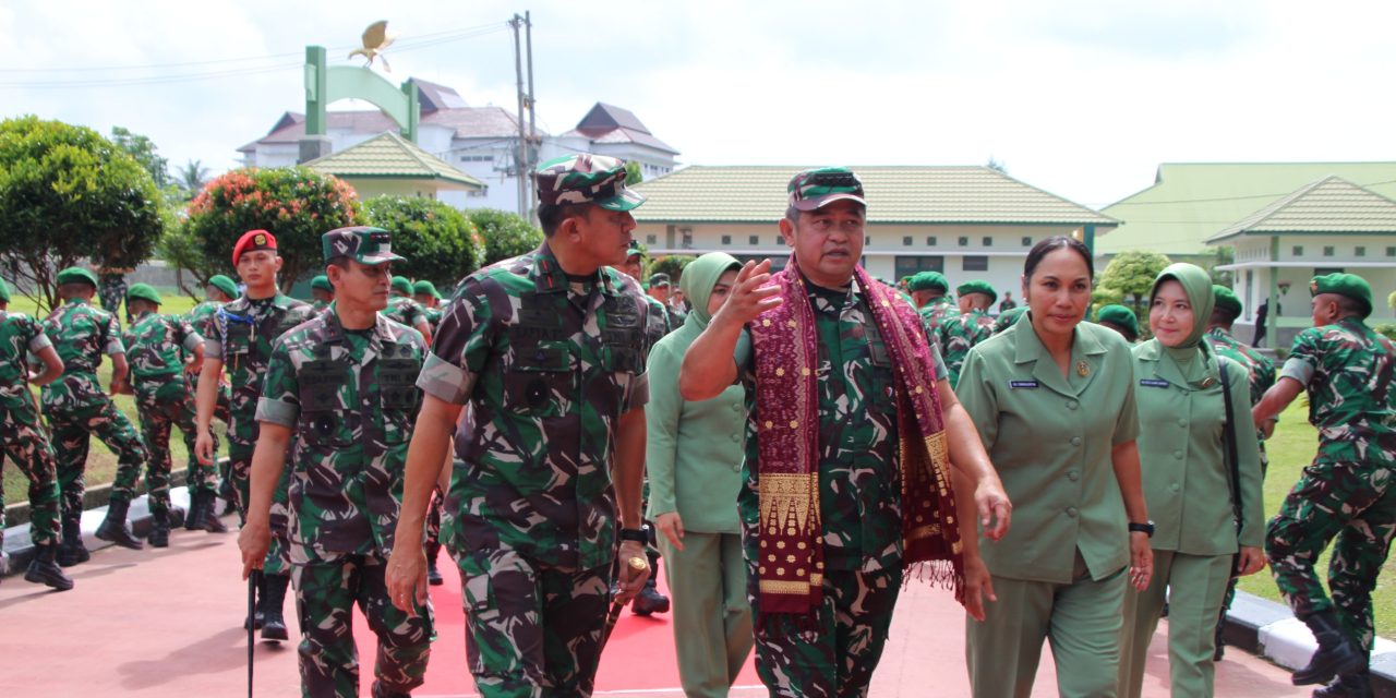 Pangdam II/Sriwijaya Mendampingi KASAD Kunker ke Korem 045/Gaya