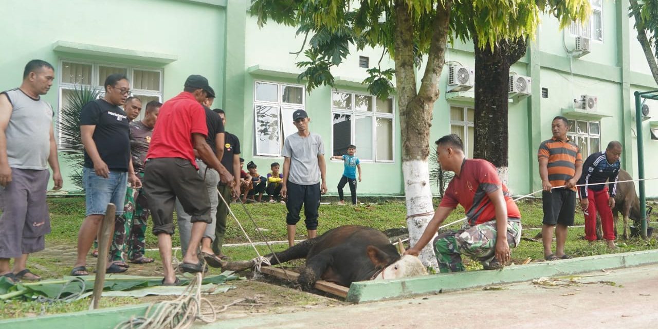 Korem 042/Gapu Gelar Ibadah Kurban, Wujud Kepedulian dan Kebersamaan TNI dengan Masyarakat