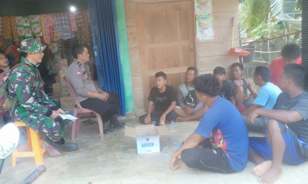 Babinsa Koramil 420-08/Tabir Sosialisasikan Bahaya Narkoba kepada Pemuda di Desa Lubuk Bumbun