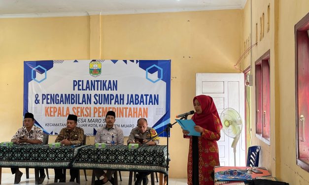 Pelantikan Kasi Pemerintahan Desa Maro Sebo: Wujud Pengabdian dan Komitmen Pelayanan