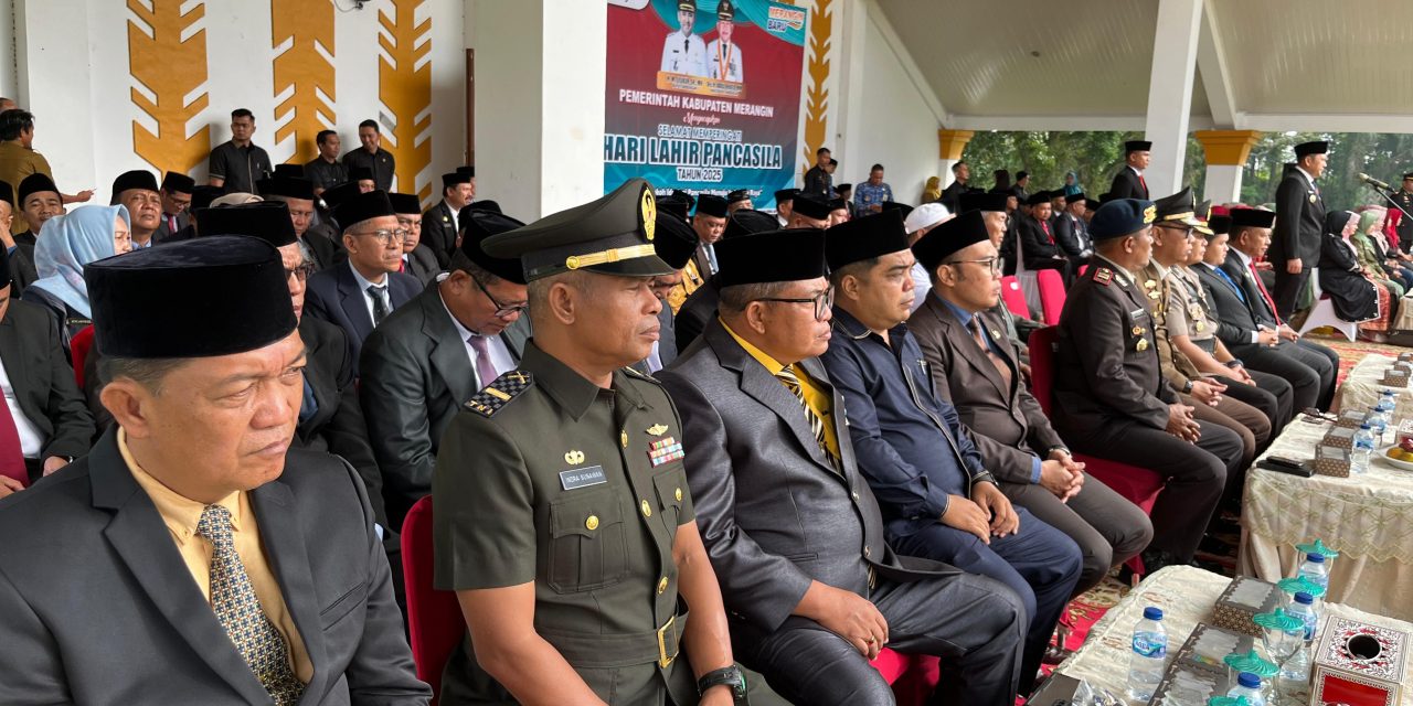 Upacara Hari Lahir Pancasila 2025 di Merangin, Diwakili Danpos Ramil Mandiangin Letda Inf Indra Gunawan