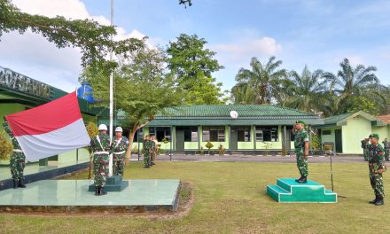Kasdim 0420/Sarko Pimpin Upacara Bulanan, Tegaskan Arahan Pangdam II/Sriwijaya