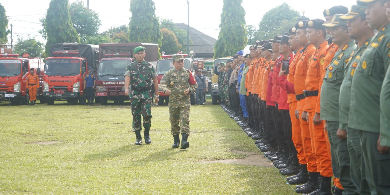 Korem 042/Gapu Gelar Apel Siaga, Satgas Karhutla Diminta Bergerak Cepat dan Terpadu