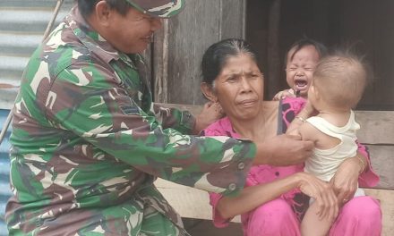 Babinsa Koramil 0420-02/Ma Limun Lakukan Pengecekan Kondisi Anak Stunting di Wilayah Binaan