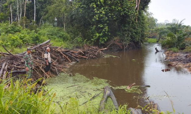 Cegah Banjir, Babinsa Sarolangun Rutin Pantau Ketinggian Air Sungai