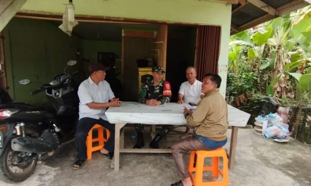 Babinsa Ajak Perangkat Desa Rantau Gedang Perkuat Kamtibmas Lewat Komsos