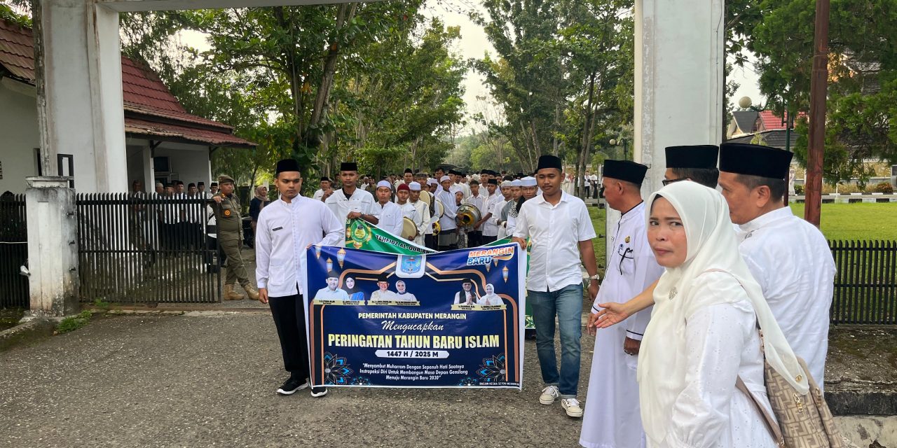 Meriah dan Penuh Makna! Kodim 0420/Sarko Hadiri Pawai dan Ceramah Tahun Baru Islam 1447 H di Merangin