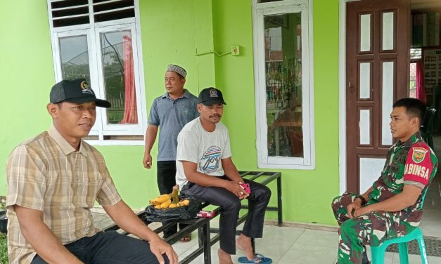 Babinsa Tabir Jalin Sinergi Lewat Komsos Bersama Para Kadus di Sungai Bulian