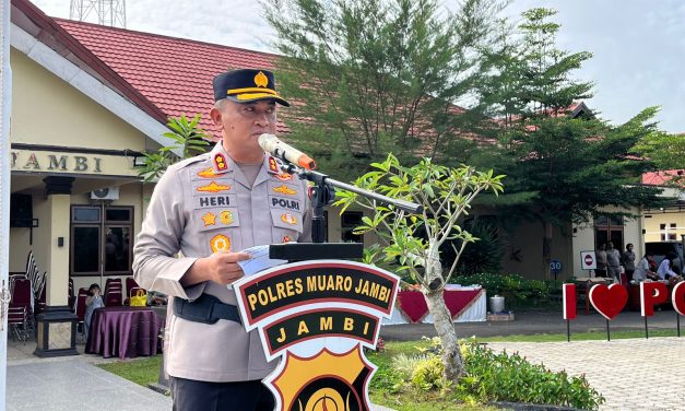 Naik pangkat, naik tanggung jawab: Polres Muaro Jambi rayakan Hari Bhayangkara ke-79
