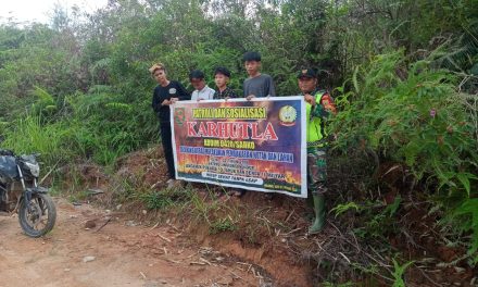 Babinsa Koramil 01/Batang Asai Gelar Patroli Cegah Karhutla di Lahan Rawan