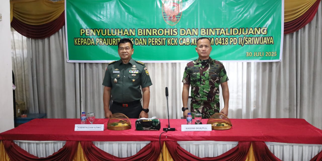 Memantapkan Mental dan Spiritualitas Prajurit, Kodim 0418/Palembang Gelar Binroh dan Bintalidjuang