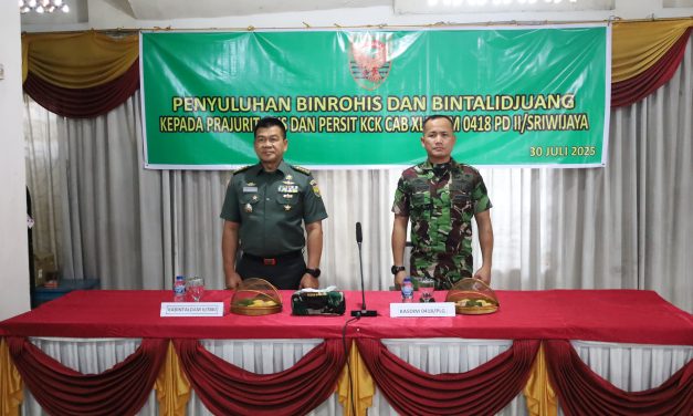 Memantapkan Mental dan Spiritualitas Prajurit, Kodim 0418/Palembang Gelar Binroh dan Bintalidjuang